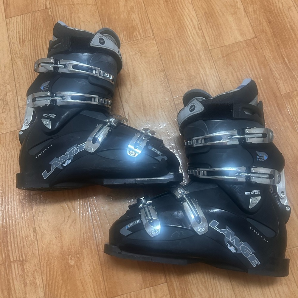 Lange RRS V8 Women's Ski Boots Size 27.5 Mondo, 318 mm Black